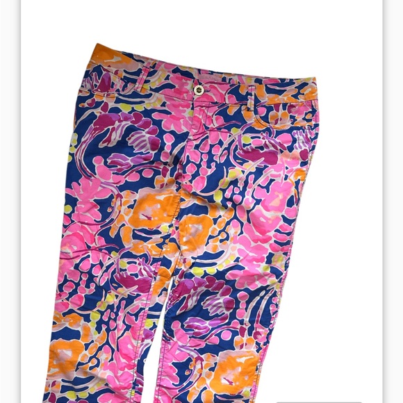Lilly Pulitzer Callahan “Catch and Release”Chino pants size 10 - Picture 3 of 5